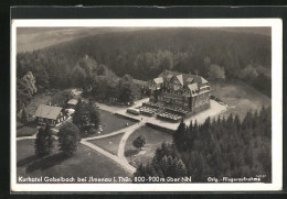 AK Ilmenau /Thür., Kurhotel Gabelbach, Fliegeraufnahme  - Ilmenau