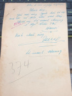 Soth Vietnam Letter-sent Mr Ngo Dinh Nhu -year-23 /10/1953 No-374- 1pcs Paper Very Rare - Documents Historiques