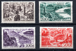 Lot 4 TIMBRES France Poste Aérienne PA - Année 1949 - N° 24/27 Neufs** - 1927-1959 Nuovi