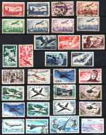 Joli Lot 40 TIMBRES France Poste Aérienne PA - Oblitérés - 1927-1959 Matasellados