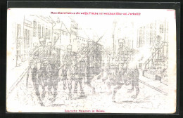 AK Deutsche Husaren In Reims  - Guerre 1914-18