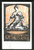 Künstler-AK Opfertag 1917, Bayr. Landeskommitee Vom Roten Kreuz  - Red Cross