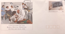 C) 1990, AUSTRALIA, FDC, CENTENARY OF THE MELBOURNE CLINICAL DENTAL HOSPITAL. XF. - Europe (Other)