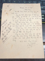Soth Vietnam Letter-sent Mr Ngo Dinh Nhu -year-18 /10/1953 No-9- 1pcs Paper Very Rare - Historische Documenten