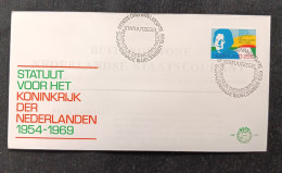 C) 1969, NETHERLANDS, FDC STATUTE FOR THE KINGDOM OF THE NETHERLANDS RLANDISH PROCLAMATION, XF - Autres & Non Classés