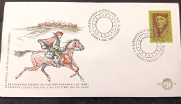 C) 1969, NETHERLANDS, FDC, ERASMUS SPENDS 10% OF THEIR INCOME ON HORSES. XF - Otros & Sin Clasificación