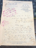 Soth Vietnam Letter-sent Mr Ngo Dinh Nhu -year-16 /5/1953 No-182- 1pcs Paper Very Rare - Historical Documents