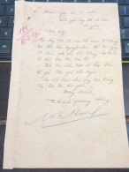 Soth Vietnam Letter-sent Mr Ngo Dinh Nhu -year-16 /5/1953 No-181- 1pcs Paper Very Rare - Documents Historiques