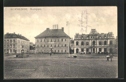 AK Schönlinde / Krasna Lipa, Marktplatz  - Czech Republic