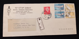 C) 1974, TURKEY, AIR MAIL, COVER SENT TO THE UNITED STATES, MULTIPLE STAMPS. XF - Autres & Non Classés