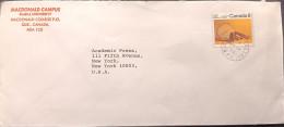 C) 1975, CANADA, AIR MAIL, MCGILL UNIVERSITY COVER SENT TO THE UNITED STATES.XF - Other & Unclassified