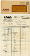 Germany 1936 Cover & Invoice; Leipzig - RAVAG, Rauchwaren-Versteigerungs To Schiplage; 3pf. Hindenburg; Slogan Cancel - Lettres & Documents