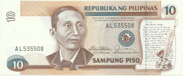 PHILIPPINES - 10 Piso - ND ( 1985 - 1994 ) Pick 169.a - Unc. - Sign. 10 - Serie AL - Seal Type 4 - Philippinen