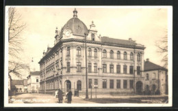 AK Rumburg / Rumburk, Strassenpartie Mit Postamt  - Czech Republic