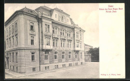 AK Saaz, Palais Der Oest. Ungar. Bank Filiale  - Czech Republic