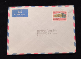 C) 1974, ICELAND, AIR MAIL ENVELOPE SENT TO UNITED STATES WITH TYPEDED ADDRESS. XF - Otros & Sin Clasificación