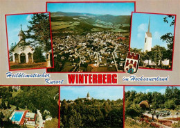 73943422 Winterberg__Hochsauerland_NRW Fliegeraufnahme Kirchen Schwimmbad Panora - Winterberg