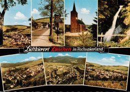 73943409 Zueschen__Sauerland Panorama Ortseingang Kirche Wasserfall Fliegeraufna - Winterberg