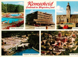 73943364 Remscheid Freibad Eschbachtal Stadtsparkasse Rathaus Talsperre Mit Auto - Remscheid