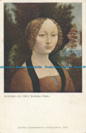 R025027 Postcard. Lionardo Da Vinci. Weibliches Bildnis - World