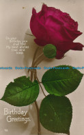 R025030 Birthday Greetings. Red Rose. RP. 1925 - World