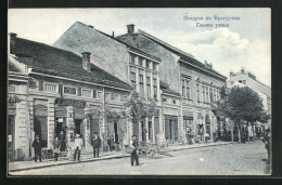 AK Kragujevac, Hauptstrasse Mit Geschäften  - Serbie