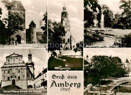 73863644 Amberg Oberpfalz Ziegeltor Georgskirche Wingershofertor Mit Anlage Mari - Amberg