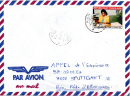 78439 - Togo - 1995 - 315F Welttag Der Post EF A LpBf KARA -> Deutschland - Post