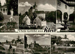 73863578 Kleve Bad Cleve Amphitheater Pallas Athene Schwanenburg Innenseite Schu - Kleve