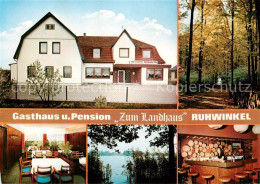 73863519 Ruhwinkel Gasthaus Pension Zum Landhaus Gaststube Ber Panorama Ruhwinke - Andere & Zonder Classificatie