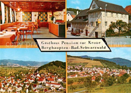 73863486 Berghaupten Gasthaus Pension Zur Krone Gastraum Fliegeraufnahme Panoram - Sonstige & Ohne Zuordnung