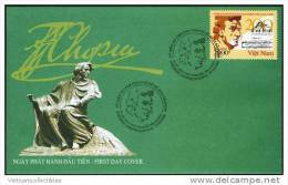 FDC Vietnam Viet Nam 2010 : 200th Birth Anniversary Of Chopin / Music (Ms989) - Viêt-Nam