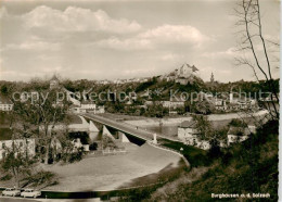 73863462 Burghausen  Salzach Oberbayern Panorama Mit Burg Neue Salzachbruecke  - Burghausen