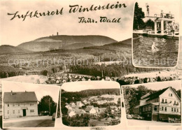 73863387 Winterstein Waltershausen Panorama Freibad Sprungturm Ortsansichten Gas - Autres & Non Classés