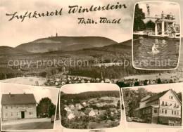 73863386 Winterstein Waltershausen Panorama Freibad Sprungturm Ortsansichten Gas - Autres & Non Classés