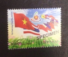 Vietnam Viet Nam MNH SPECIMEN Stamp 2010 : ASEAN Countires / Flag (Ms999) - Viêt-Nam