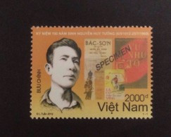 Vietnam Viet Nam MNH SPECIMEN Stamp 2012 : 100th Birth Anniversary Of Nguyen Huy Tuong (Ms1020) - Vietnam