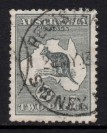 AUSTRALIA 1913 2d GREY  KANGAROO (DIE I) STAMP PERF.12 WMK 2  SG.3 VFU. - Oblitérés