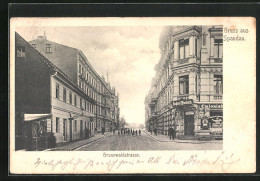 AK Berlin-Spandau, Grunewaldstrasse, Kolonialwarenladen August Friedrich Im Eckhaus  - Spandau