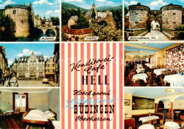 73829837 Buedingen Hessen Moehltor Schloss Jerusalem Tor Konditorei Cafe Hell Ho - Sonstige & Ohne Zuordnung