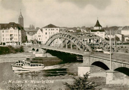 73829750 Minden  Westfalen Weser Weserbruecke  - Minden