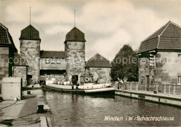 73829706 Minden  Westfalen Weser Schachtschleuse   - Minden