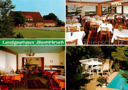 73829690 Petershagen Weser Landgasthaus Husterbruch Gastraeume Garten Petershage - Petershagen