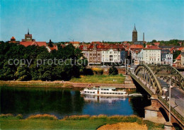 73829676 Minden  Westfalen Weser Wesertor Mit Martini Kirche Dom Und Marienkirch - Minden