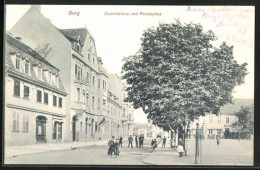 AK Burg, Jacobistrasse Und Paradeplatz Mit Hôtel  - Burg