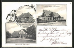 AK Engeln, Gasthaus H. Wachendorf, Schule, Geschäftshaus D. Schröder  - Sonstige & Ohne Zuordnung