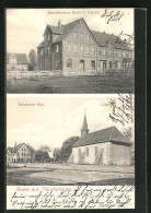 AK Münchehagen, Gasthof Deutsches Haus, Kapelle, Geschäftshaus Ernst H. Scheele  - Sonstige & Ohne Zuordnung