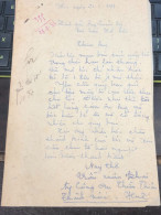Soth Vietnam Letter-sent Mr Ngo Dinh Nhu -year-28 /8/1953 No-355- 1pcs Paper Very Rare - Historical Documents