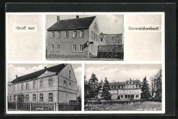 AK Dornreichenbach, Gasthaus V. L. Fleischhammer, Schule, Schloss  - Other & Unclassified