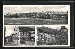 AK Herda, Gasthaus Jacob Apel, Schloss, Panorama  - Other & Unclassified